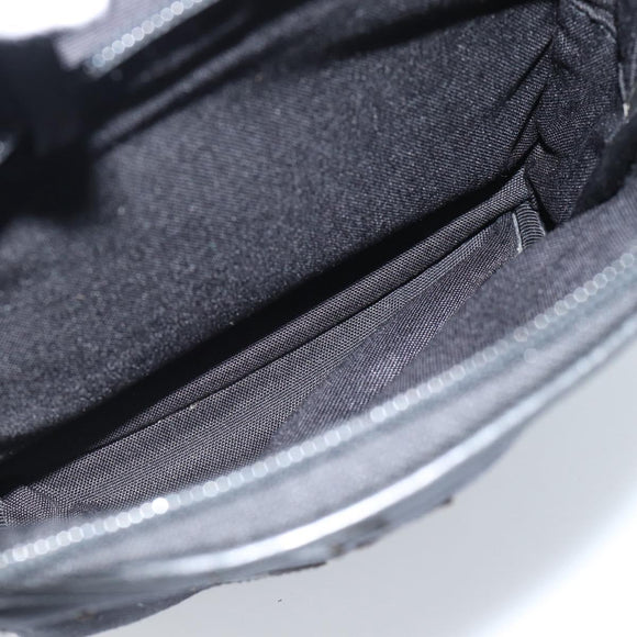 SAINT LAURENT Rugzak Canvas Zwart Zilver Auth ka4606A