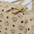 MCM Vicetos Logogram Hand Bag PVC Leather 2way Beige Gold Auth ka4607A-15