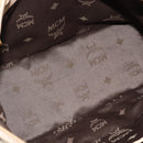 MCM Vicetos Logogram Hand Bag PVC Leather 2way Beige Gold Auth ka4607A-11
