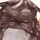MCM Vicetos Logogram Hand Bag PVC Leather 2way Beige Gold Auth ka4607A-21