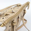 MCM Vicetos Logogram Hand Bag PVC Leather 2way Beige Gold Auth ka4607A-6