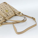 MCM Vicetos Logogram Hand Bag PVC Leather 2way Beige Gold Auth ka4607A-9