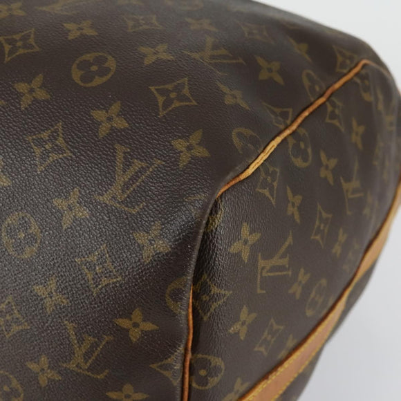 LOUIS VUITTON Monogram Keepall Bandouliere 55 Boston Bag M41414 LV Auth ka461