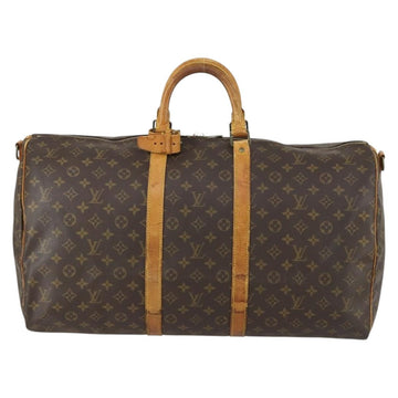 LOUIS VUITTON Monogram Keepall Bandouliere 55 Boston Bag M41414 LV Auth ka461 - 0