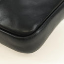 CHANEL Cambon Line Shoulder Bag Leather Black Silver CC Auth ka4610V-16
