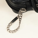 CHANEL Cambon Line Shoulder Bag Leather Black Silver CC Auth ka4610V-19