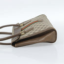 GUCCI GG Supreme Web Sherry Line Hand Bag PVC Brown Gold Auth ka4611-4