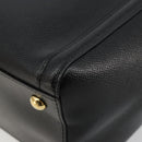 Salvatore Ferragamo Vala Chain Shoulder Bag Leather Black Gold Auth ka4612V-15