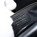 Salvatore Ferragamo Vala Chain Shoulder Bag Leather Black Gold Auth ka4612V-11