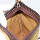 LOEWE Shoulder Bag Suede Beige Gold Auth ka4613A-19