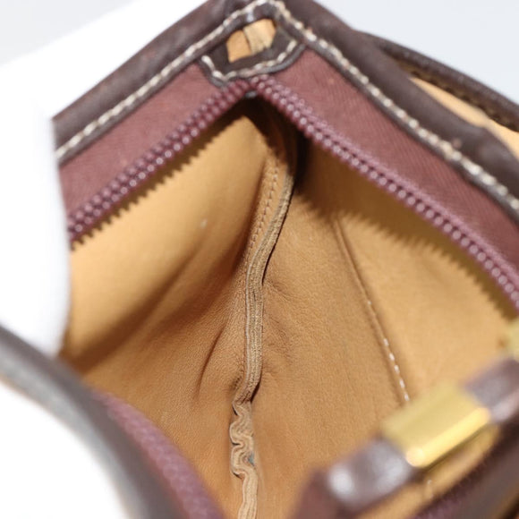 LOEWE Shoulder Bag Suede Beige Gold Auth ka4613A