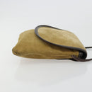 LOEWE Shoulder Bag Suede Beige Gold Auth ka4613A-3