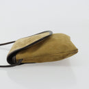 LOEWE Shoulder Bag Suede Beige Gold Auth ka4613A-4