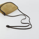 LOEWE Shoulder Bag Suede Beige Gold Auth ka4613A-7