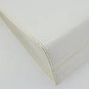 Salvatore Ferragamo Vala Handtas Leer 2way Wit Goud Auth ka4614A-15
