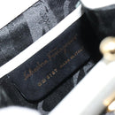 Salvatore Ferragamo Vala Handtas Leer 2way Wit Goud Auth ka4614A-17