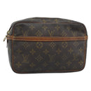 LOUIS VUITTON Monogram Compiegne 23 Clutch Bag M51847 LV Auth ka4616-1
