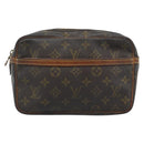 LOUIS VUITTON Monogram Compiegne 23 Clutch Bag M51847 LV Auth ka4616-13