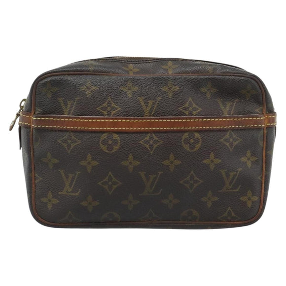 LOUIS VUITTON Monogram Compiegne 23 Clutch Bag M51847 LV Auth ka4616