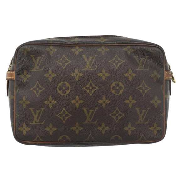 LOUIS VUITTON Monogram Compiegne 23 Clutch Bag M51847 LV Auth ka4616