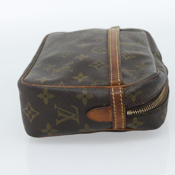 LOUIS VUITTON Monogram Compiegne 23 Clutch Bag M51847 LV Auth ka4616