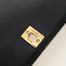 CHANEL Schultertasche Kette Lammleder Schwarz Gold CC Auth ka4618SAV-20