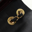 CHANEL Schultertasche Kette Lammleder Schwarz Gold CC Auth ka4618SAV-21