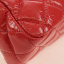 CHANEL Matelasse Hobo Chain Bag Patent leather Pink Gold CC Auth ka4620SM-12