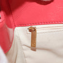 CHANEL Matelasse Hobo Chain Bag Patent leather Pink Gold CC Auth ka4620SM-23