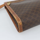 CELINE Macadam Canvas Business bag PVC Leather Brown Gold Auth ka4622-14