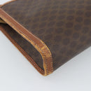 CELINE Macadam Canvas Business bag PVC Leather Brown Gold Auth ka4622-16