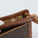 CELINE Macadam Canvas Business bag PVC Leather Brown Gold Auth ka4622-10