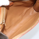 CELINE Macadam Canvas Business bag PVC Leather Brown Gold Auth ka4622-11