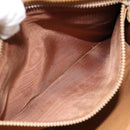 CELINE Macadam Canvas Business bag PVC Leather Brown Gold Auth ka4622-21