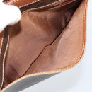 CELINE Macadam Canvas Business bag PVC Leather Brown Gold Auth ka4622-22