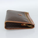 CELINE Macadam Canvas Business bag PVC Leather Brown Gold Auth ka4622-4