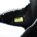 CHANEL Vanity Pouch Caviar Skin Black Gold CC Auth ka4623V-10
