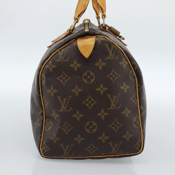 LOUIS VUITTON Monogram Speedy 30 Hand Bag M41526 LV Auth ka4625A