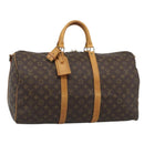 LOUIS VUITTON Monogram Keepall Bandouliere 50 Boston Bag M41416 LV Auth ka4628-1