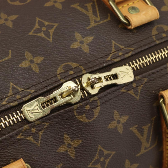 LOUIS VUITTON Monogram Keepall Bandouliere 50 Boston Bag M41416 LV Auth ka4628
