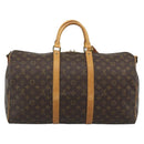 LOUIS VUITTON Monogram Keepall Bandouliere 50 Boston Bag M41416 LV Auth ka4628-2