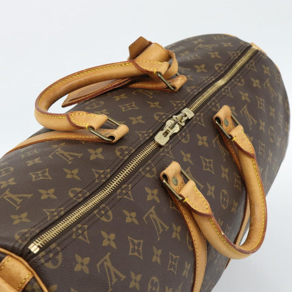 LOUIS VUITTON Monogram Keepall Bandouliere 50 Boston Bag M41416 LV Auth ka4628