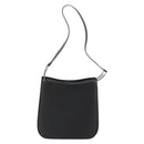 Salvatore Ferragamo Vala Shoulder Bag Leather Black Silver Auth ka4630-2