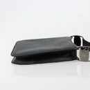 Salvatore Ferragamo Vala Shoulder Bag Leather Black Silver Auth ka4630-3