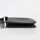 Salvatore Ferragamo Vala Shoulder Bag Leather Black Silver Auth ka4630-4