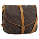 LOUIS VUITTON Monogram Saumur 35 Shoulder Bag M42254 LV Auth ka4631-1