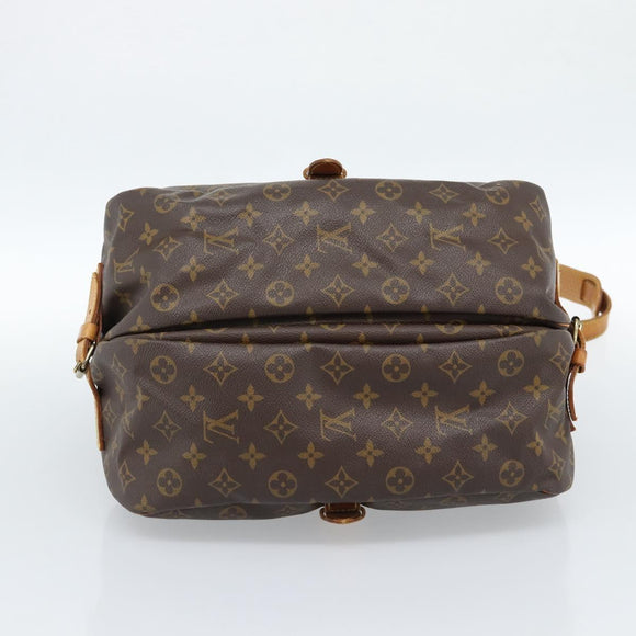 LOUIS VUITTON Monogram Saumur 35 Shoulder Bag M42254 LV Auth ka4631