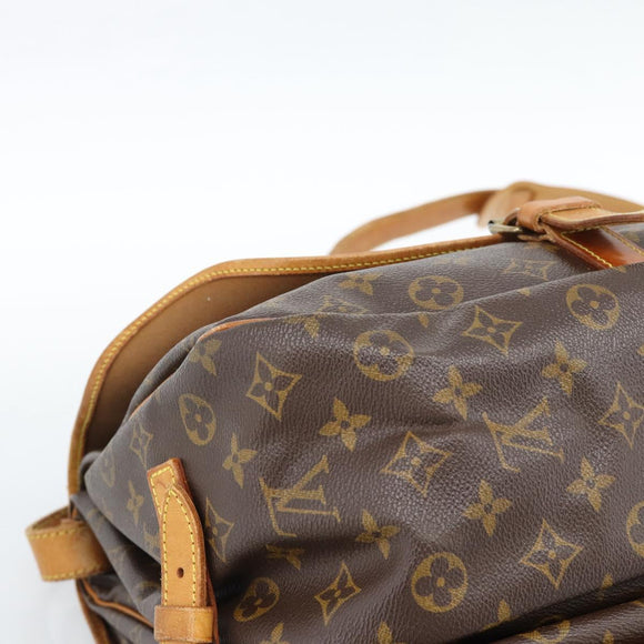 LOUIS VUITTON Monogram Saumur 35 Shoulder Bag M42254 LV Auth ka4631