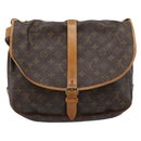 LOUIS VUITTON Monogram Saumur 35 Shoulder Bag M42254 LV Auth ka4631-2
