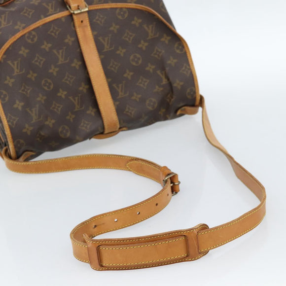 LOUIS VUITTON Monogram Saumur 35 Shoulder Bag M42254 LV Auth ka4631